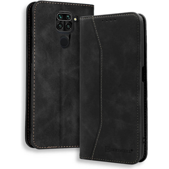 Bodycell Book Case Pu Leather Xiaomi Note 9 Black - (04-00472)