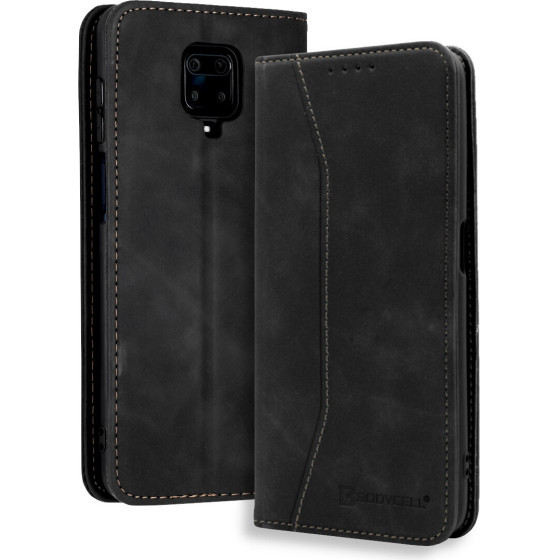 Bodycell Book Case Pu Leather Xiaomi Note 9s/9 Pro/9 Pro Max Black - (04-00477)