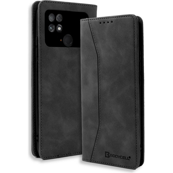 Bodycell Book Case Pu Leather Xiaomi Poco C40 Black - (04-00974)