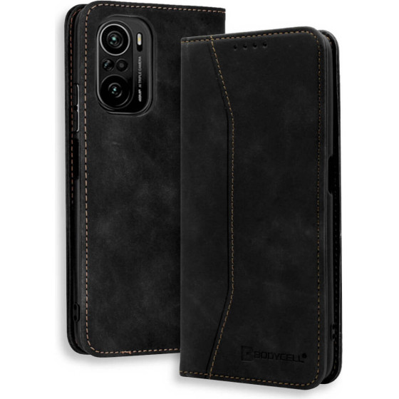 Bodycell Book Case Pu Leather Xiaomi Poco F3 5G Black - (04-00652)