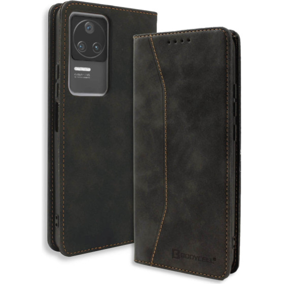 Bodycell Book Case Pu Leather Xiaomi Poco F4 5G Black - (04-00956)