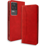 Bodycell Book Case Pu Leather Xiaomi Poco F4 5G Red - (04-00958)