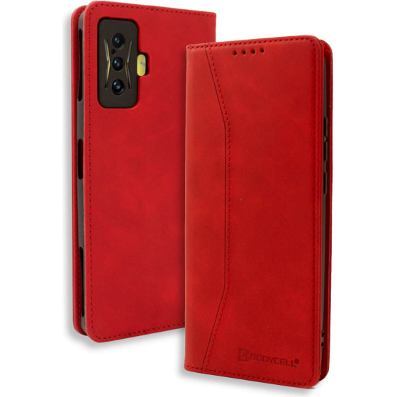 Bodycell Book Case Pu Leather Xiaomi Poco F4 GT 5G Red - (04-00988)