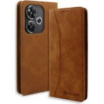 Bodycell Book Case Pu Leather Xiaomi Poco F6 5G Brown - (BB-00094)