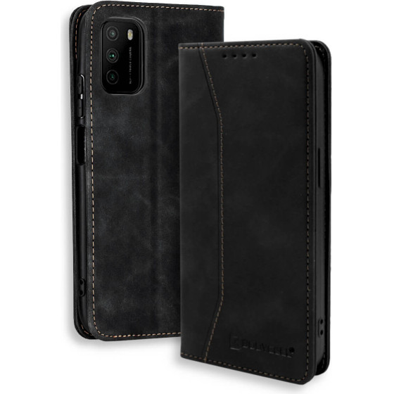 Bodycell Book Case Pu Leather Xiaomi Poco M3/Note 9 4G Black - (04-00655)