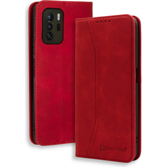 Bodycell Book Case Pu Leather Xiaomi Poco X3 GT Red - (04-00840)