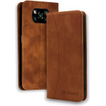 Bodycell Book Case Pu Leather Xiaomi Poco X3 NFC/X3 Pro Brown - (04-00650)