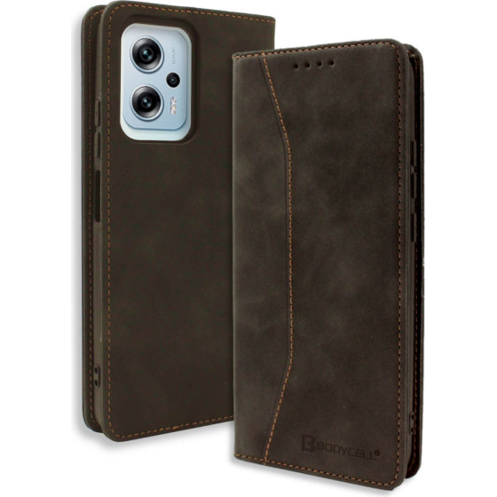 Bodycell Book Case Pu Leather Xiaomi Poco X4 GT 5G Black - (04-00989)