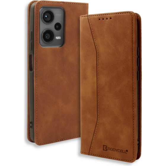 Bodycell Book Case Pu Leather Xiaomi Poco X5 Brown - (04-01123)