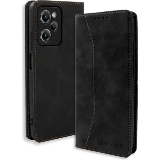 Bodycell Book Case Pu Leather Xiaomi Poco X5 Pro 5G Black - (04-01107)