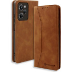 Bodycell Book Case Pu Leather Xiaomi Poco X5 Pro 5G Brown - (04-01108)