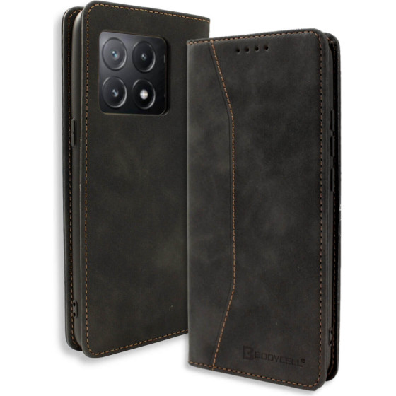 Bodycell Book Case Pu Leather Xiaomi Poco X6 Pro 5G Black - (BB-00081)