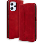 Bodycell Book Case Pu Leather Xiaomi Redmi 12 4G/5G Red - (04-01201)