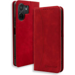 Bodycell Book Case Pu Leather Xiaomi Redmi 13C 4G/13C 5G/Poco C65 Red - (BB-00053)