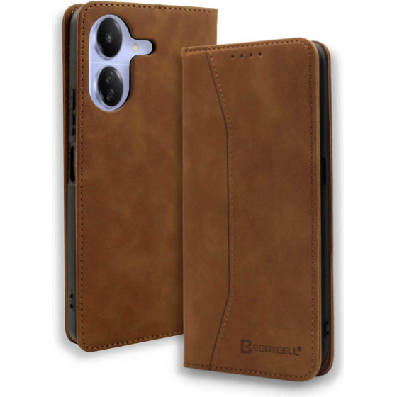 Bodycell Book Case Pu Leather Xiaomi Redmi 13C 4G/Poco C65 Brown - (BB-00070)