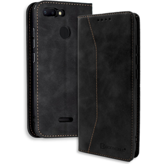 Bodycell Book Case Pu Leather Xiaomi Redmi 6 Black - (04-00402)