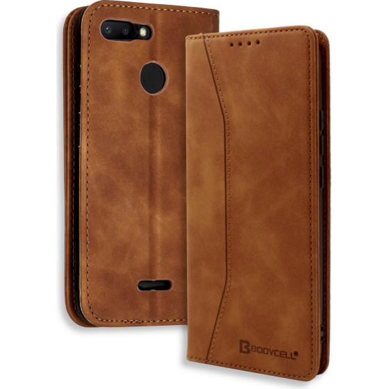 Bodycell Book Case Pu Leather Xiaomi Redmi 6 Brown - (04-00404)