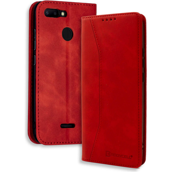 Bodycell Book Case Pu Leather Xiaomi Redmi 6 Red - (04-00403)