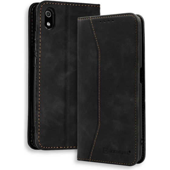 Bodycell Book Case Pu Leather Xiaomi Redmi 7A Black - (04-00417)