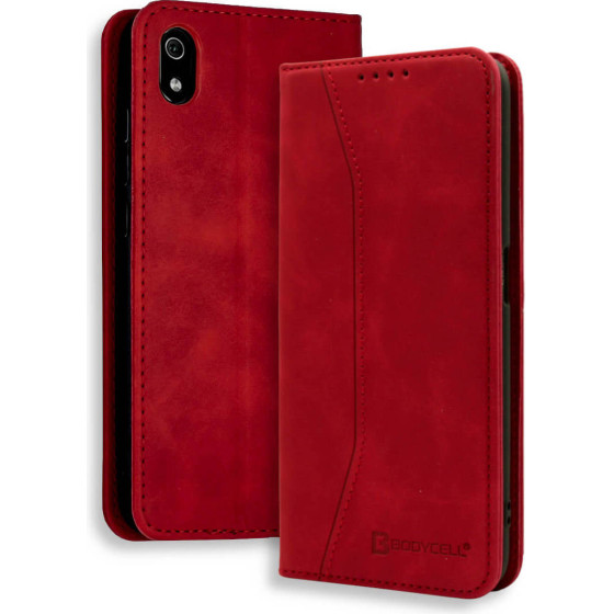 Bodycell Book Case Pu Leather Xiaomi Redmi 7A Red - (04-00418)
