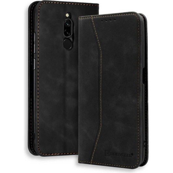 Bodycell Book Case Pu Leather Xiaomi Redmi 8 Black - (04-00422)
