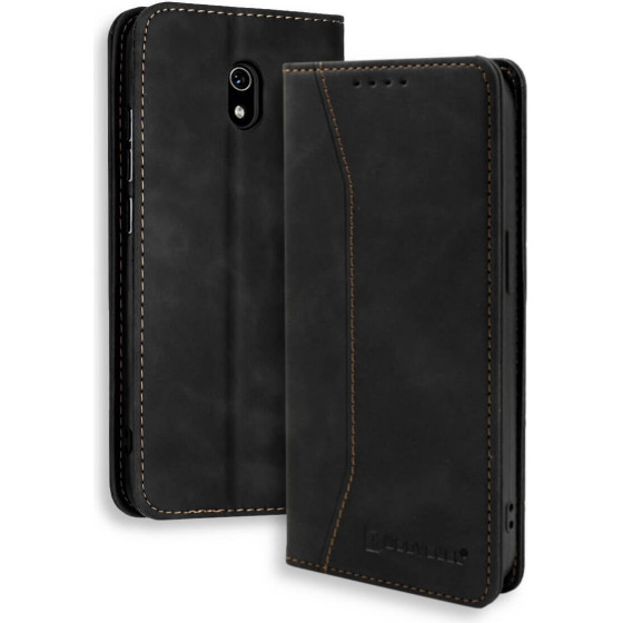 Bodycell Book Case Pu Leather Xiaomi Redmi 8A Black - (04-00427)