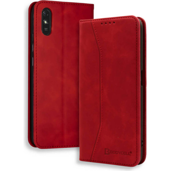 Bodycell Book Case Pu Leather Xiaomi Redmi 9A/9AT Red - (04-00438)