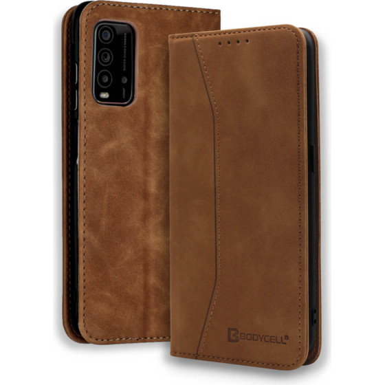 Bodycell Book Case Pu Leather Xiaomi Redmi 9T Brown - (04-00638)