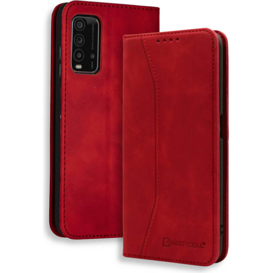 Bodycell Book Case Pu Leather Xiaomi Redmi 9T Red - (04-00639)