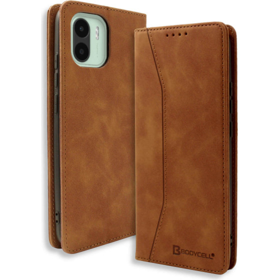 Bodycell Book Case Pu Leather Xiaomi Redmi A1 Brown - (04-01076)