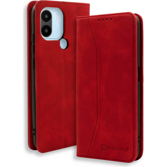 Bodycell Book Case Pu Leather Xiaomi Redmi A1+/A2+ Red - (04-01166)