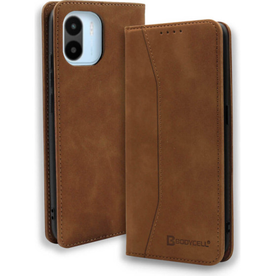 Bodycell Book Case Pu Leather Xiaomi Redmi A2 Brown - (04-01162)