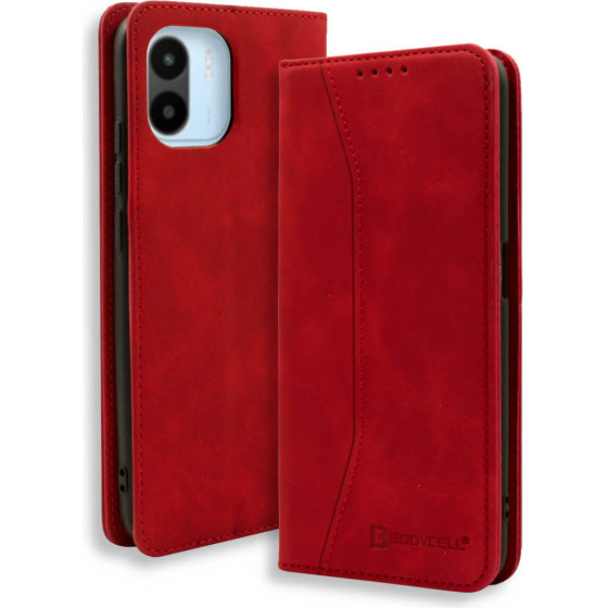 Bodycell Book Case Pu Leather Xiaomi Redmi A2 Red - (04-01163)