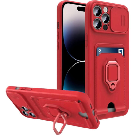 Bodycell Multifunction Case �� ������� iPhone 14 Pro Red - (BM-00113)