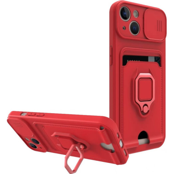 Bodycell Multifunction Case �� ������� iPhone 14 Red - (BM-00110)