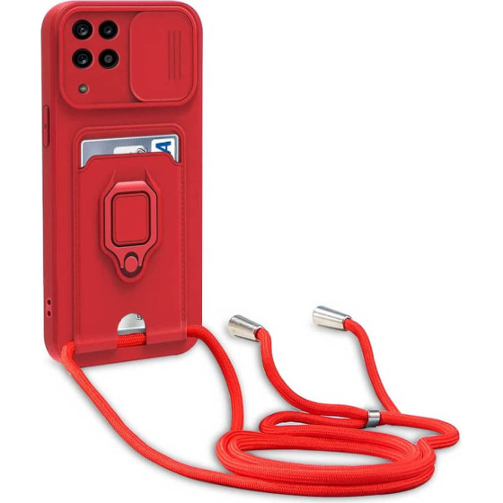 Bodycell Multifunction Case �� ������� Samsung A12/M12 Red - (BM-00026)
