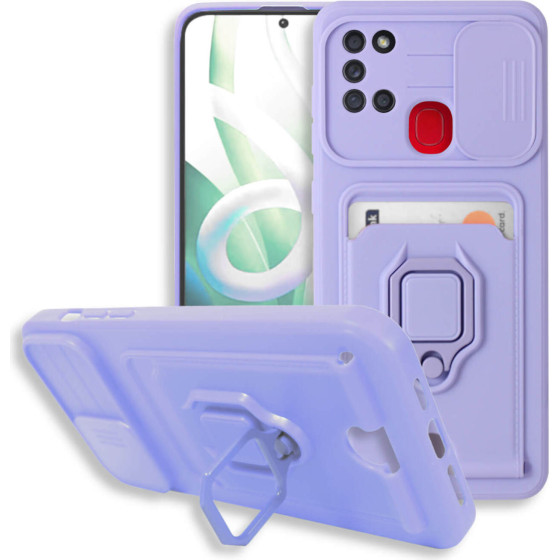 Bodycell Multifunction Case �� ������� Samsung A21s Purple - (BM-00036)