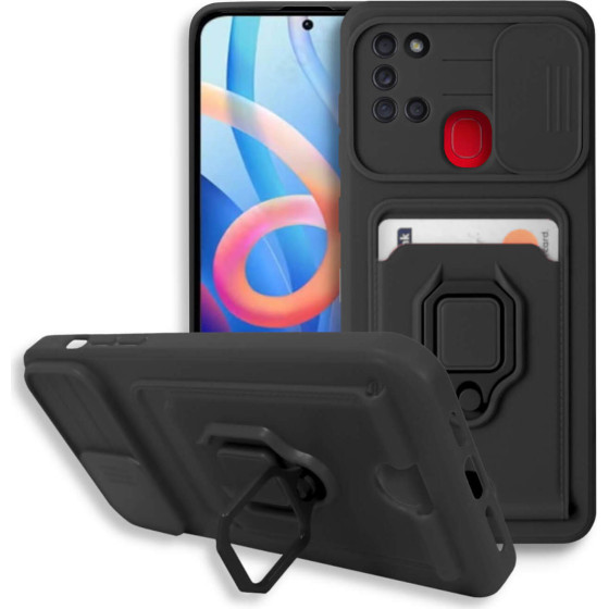 Bodycell Multifunction Case �� ������� Samsung A21s Black - (BM-00034)