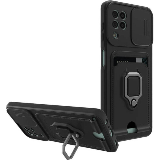 Bodycell Multifunction Case �� ������� Samsung A22 4G/M32 Black - (BM-00037)
