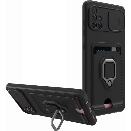 Bodycell Multifunction Case �� ������� Samsung A71 4G Black - (BM-00133)