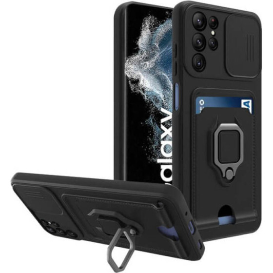 Bodycell Multifunction Case �� ������� Samsung S22 Ultra 5G Black - (BM-00073)