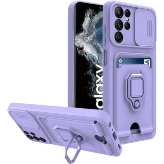 Bodycell Multifunction Case �� ������� Samsung S22 Ultra 5G Purple - (BM-00075)