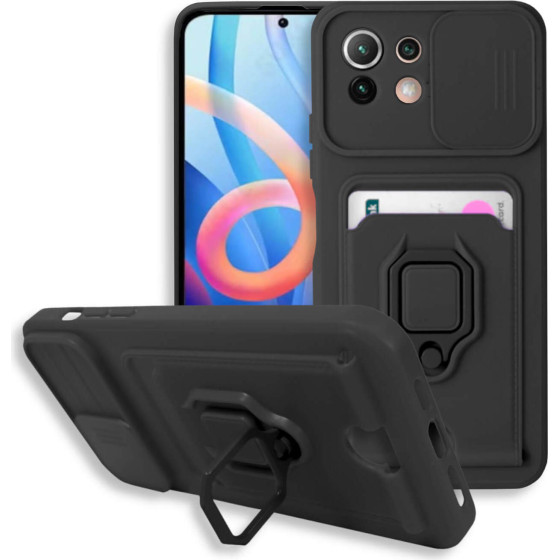 Bodycell Multifunction Case �� ������� Xiaomi Mi11 Lite 4G/5G Black - (BM-00079)
