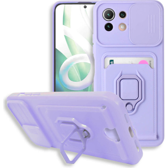 Bodycell Multifunction Case �� ������� Xiaomi Mi11 Lite 4G/5G Purple - (BM-00081)