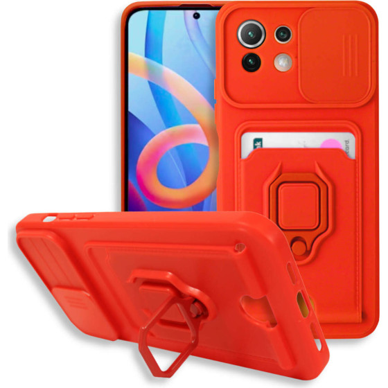 Bodycell Multifunction Case �� ������� Xiaomi Mi11 Lite 4G/5G Red - (BM-00080)