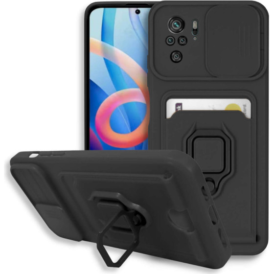 Bodycell Multifunction Case �� ������� Xiaomi Note 10 4G/10s/Poco M5s Black - (BM-00097)