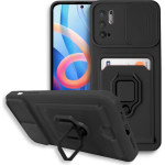 Bodycell Multifunction Case �� ������� Xiaomi Note 10 5G/Note 10T 5G/Poco M3 Pro 4G/5G Black - (BM-00091)