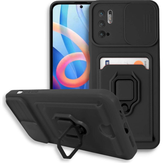 Bodycell Multifunction Case �� ������� Xiaomi Note 10 5G/Note 10T 5G/Poco M3 Pro 4G/5G Black - (BM-00091)