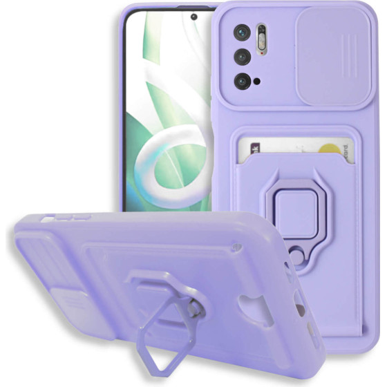Bodycell Multifunction Case �� ������� Xiaomi Note 10 5G/Note 10T 5G/Poco M3 Pro 4G/5G Purple - (BM-00093)