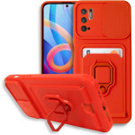 Bodycell Multifunction Case �� ������� Xiaomi Note 10 5G/Note 10T 5G/Poco M3 Pro 4G/5G Red - (BM-00092)